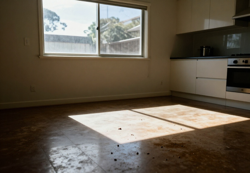 Rodent infestation in a Cronulla kitchen before treatment
